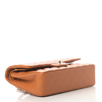 Chanel Caviar Quilted Medium Double Flap Light Brown 4 of 11