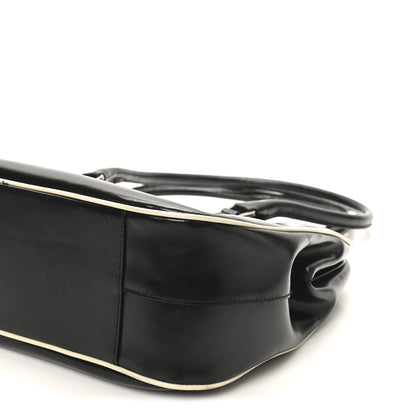 Prada Spazzolato Doctor Bag Black White 9 of 12