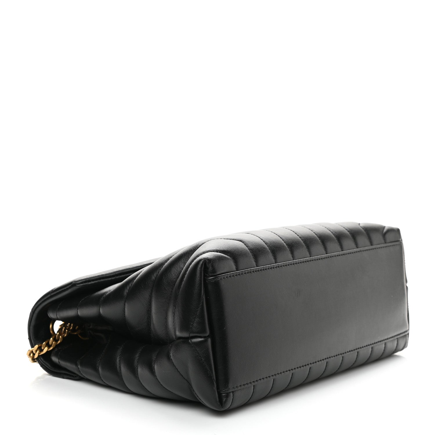 Saint Laurent Calfskin Y Quilted Monogram Medium Loulou Chain Satchel Black 4 of 9