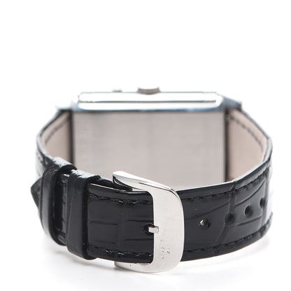 Jaeger-LeCoultre Stainless Steel Alligator 27mm Reverso Manual Winding Watch Q385820 4 of 6