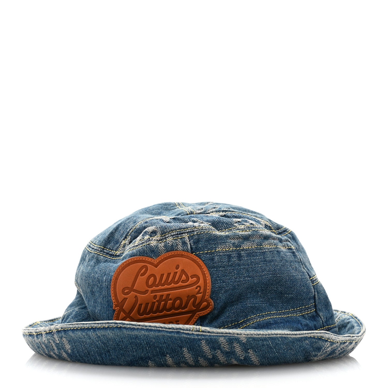 Louis Vuitton x NIGO Monogram Denim LV Made Bucket Hat M Blue