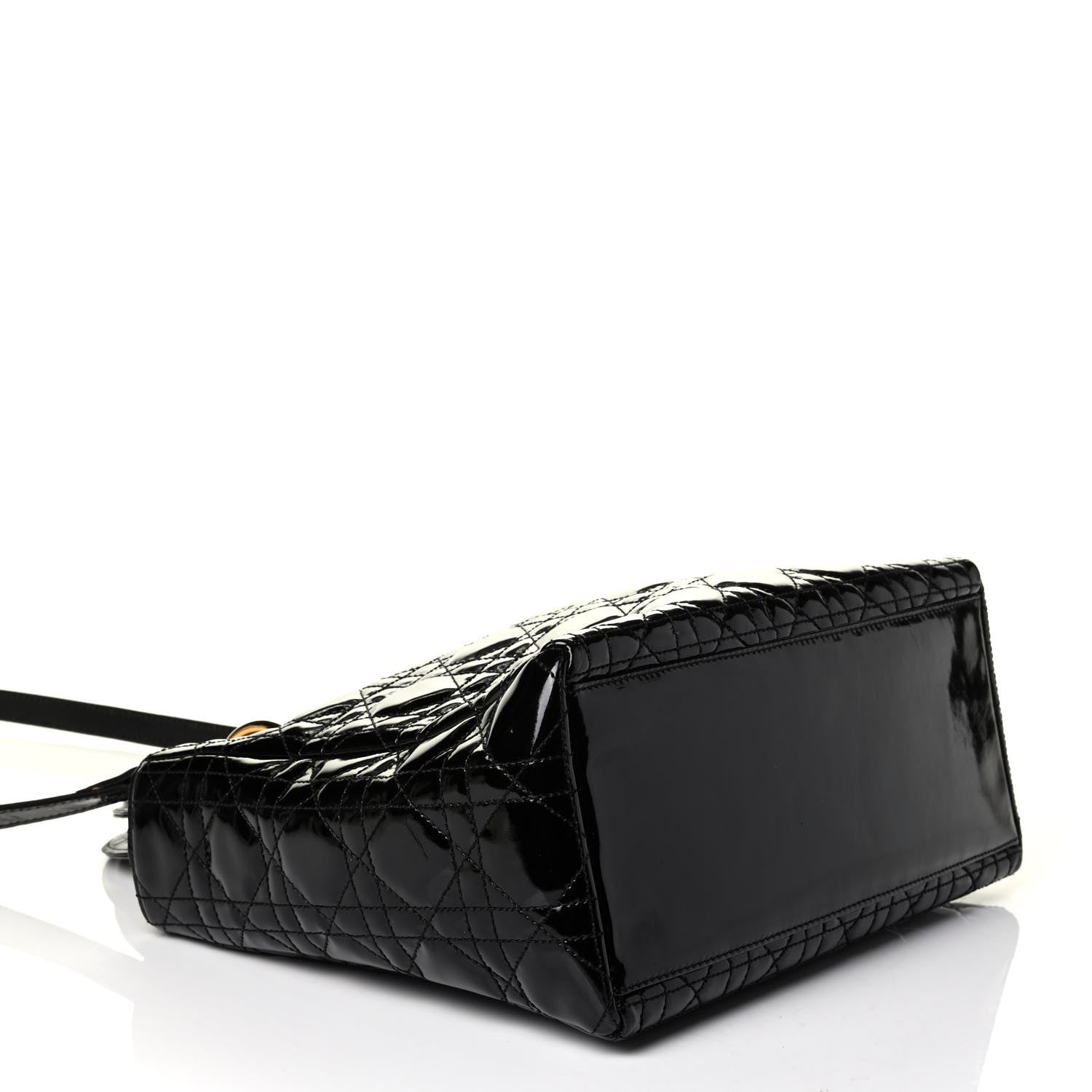 Christian Dior Patent Cannage Medium Lady Dior Black 3 of 6