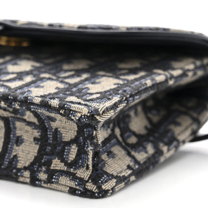 Christian Dior Oblique Saddle Belt Bag Blue 11 of 12