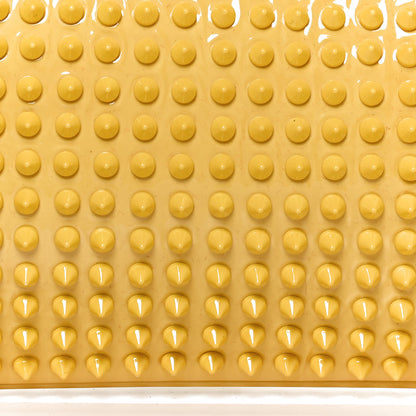 Christian Louboutin Patent Calfskin Studded Loubiposh Chain Clutch Yellow 8 of 14