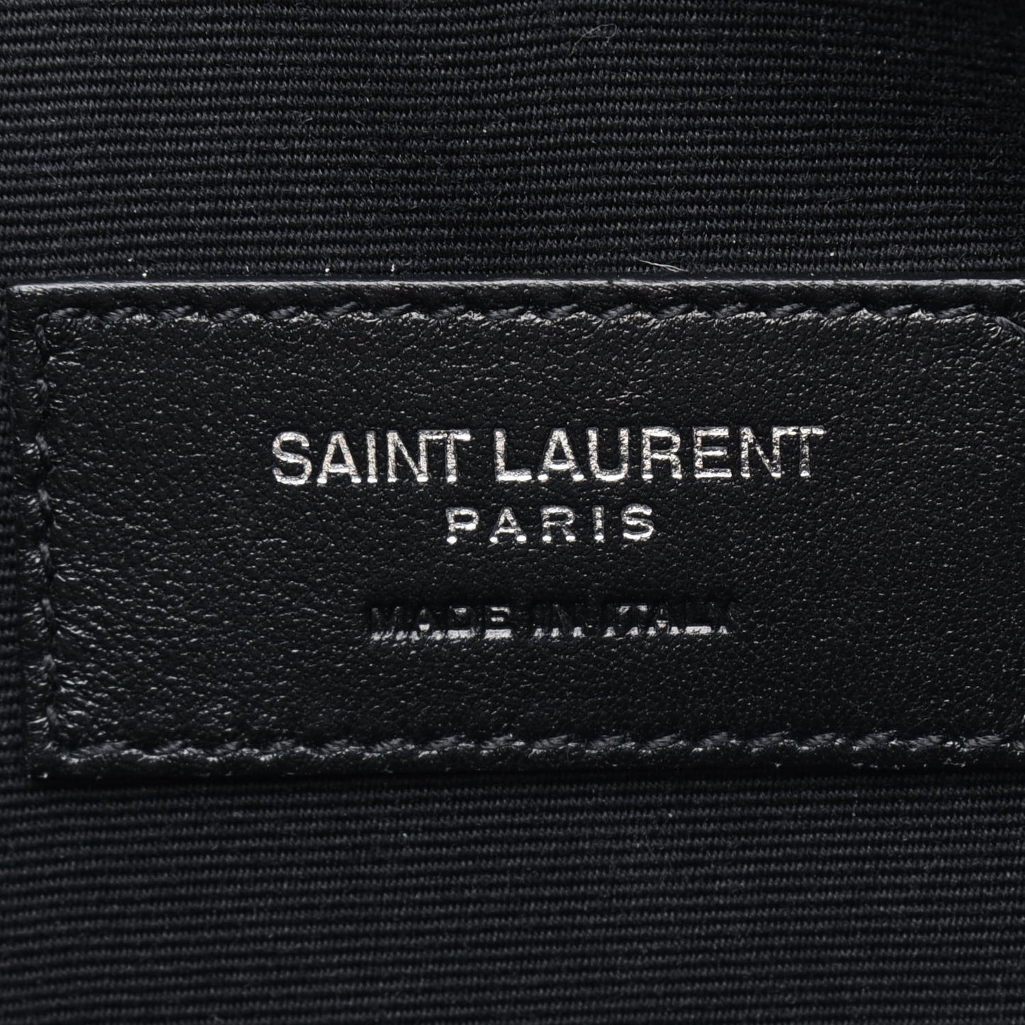 Calfskin Crocodile Embossed Uptown Monogram Pouch Crema Soft
