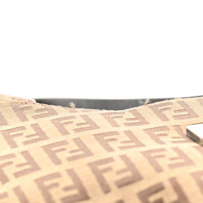 Fendi Zucchino Vitello Hobo Beige Black 14 of 23