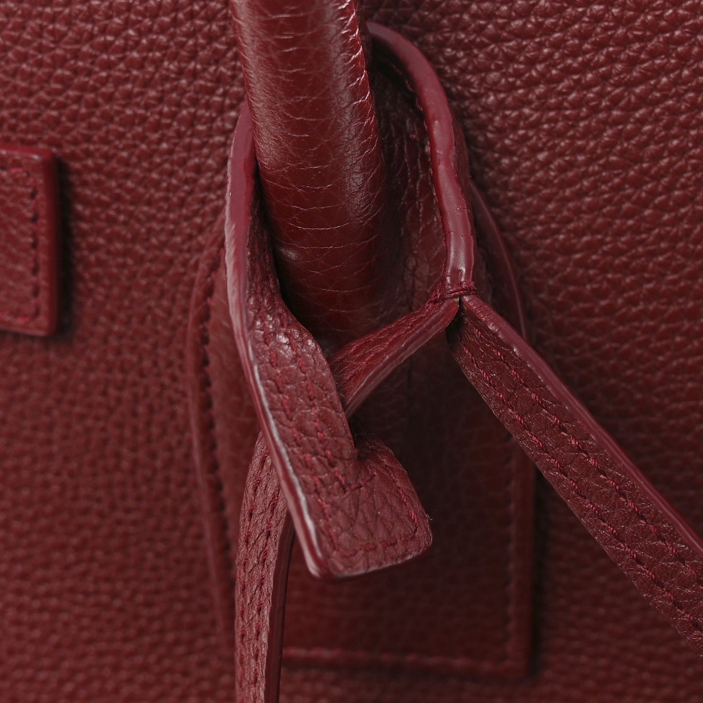 Grained Calfskin Small Supple Sac De Jour Dark Pallisandre