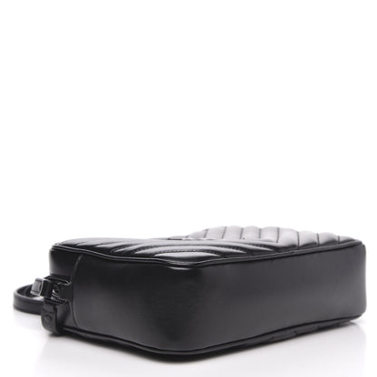 Saint Laurent Calfskin Matelasse Monogram Lou Camera Bag Black 4 of 12