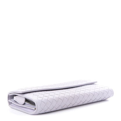 Bottega Veneta Nappa Intrecciato Continental Flap Wallet Oyster Lilac 5 of 11