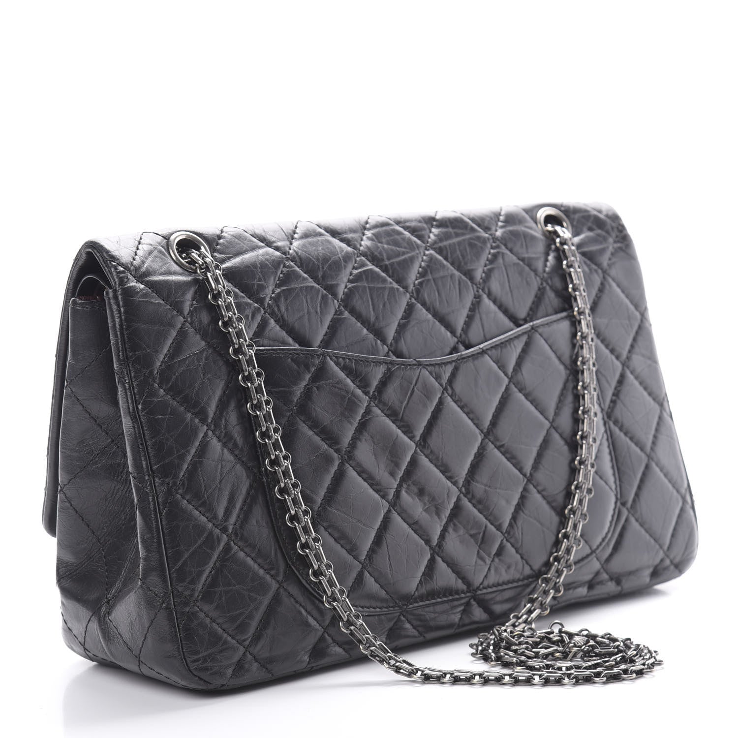 Chanel Aged Calfskin Quilted 2.55 Reissue 226 Flap Black 2 of 17