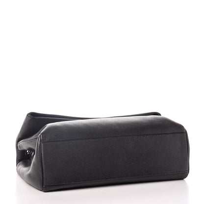 Saint Laurent Grain De Poudre Medium West Hollywood Monogram Fold-Over Black 4 of 12