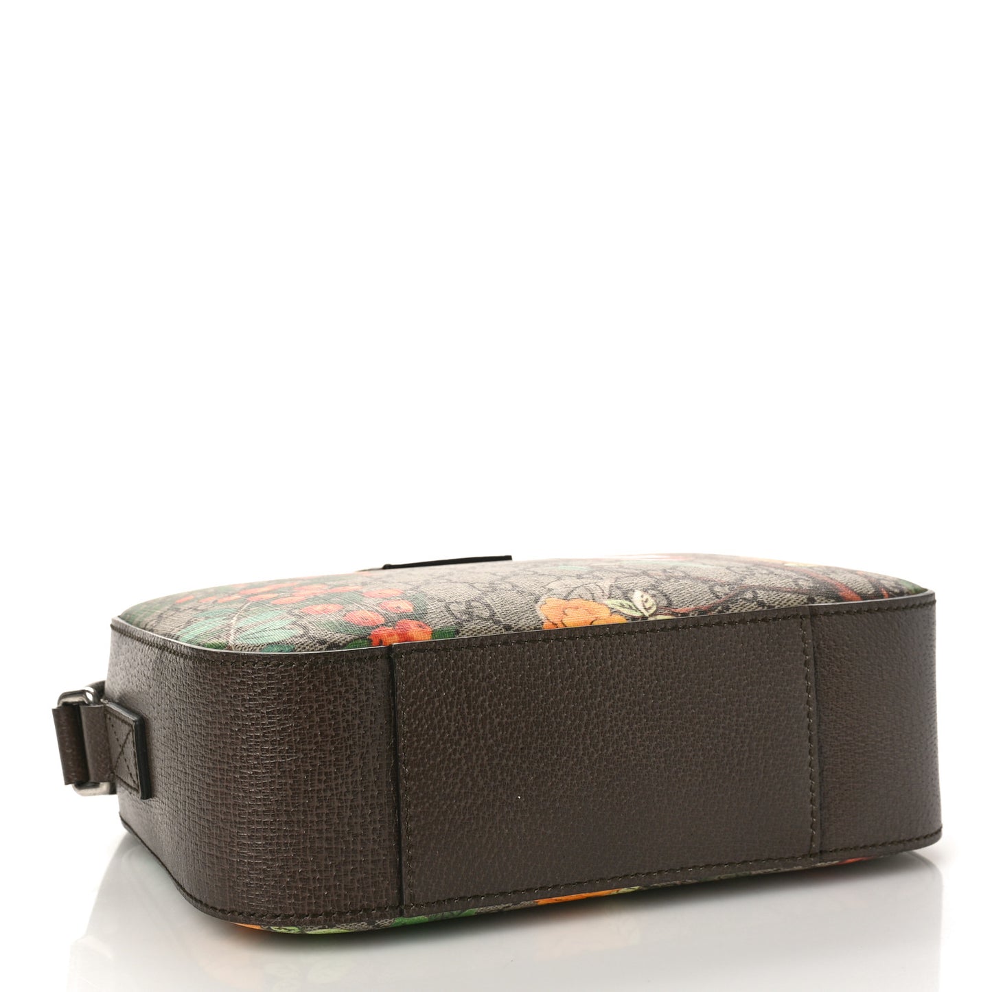 GG Supreme Monogram Tian Web Camera Bag Beige Multicolor Brown