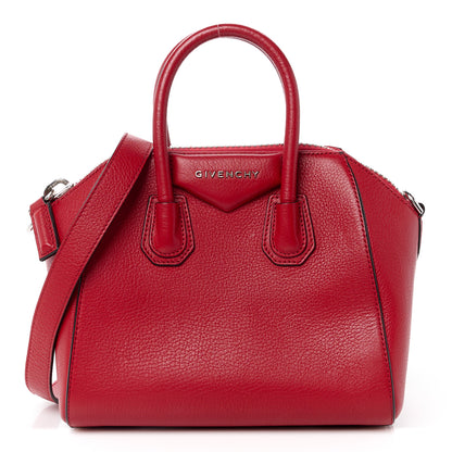 Givenchy Sugar Goatskin Mini Antigona Bright Red 1 of 11