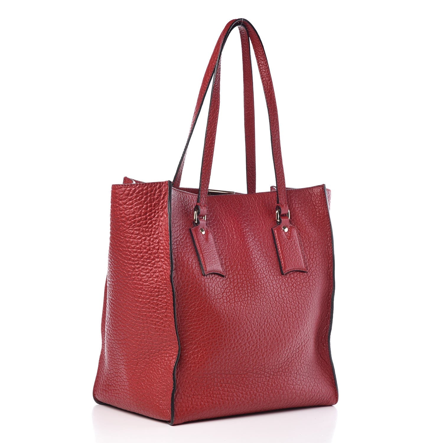 Burberry Heritage Grain Medium Woodbury Tote Military Red 3 of 12