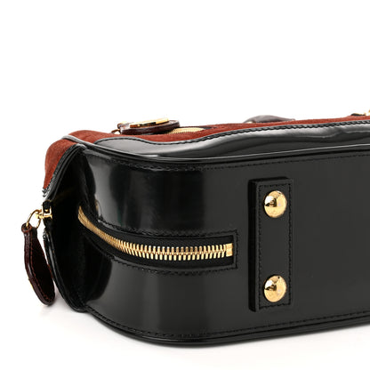 Louis Vuitton Suede Stamped Havane Bowler PM Brun 7 of 9