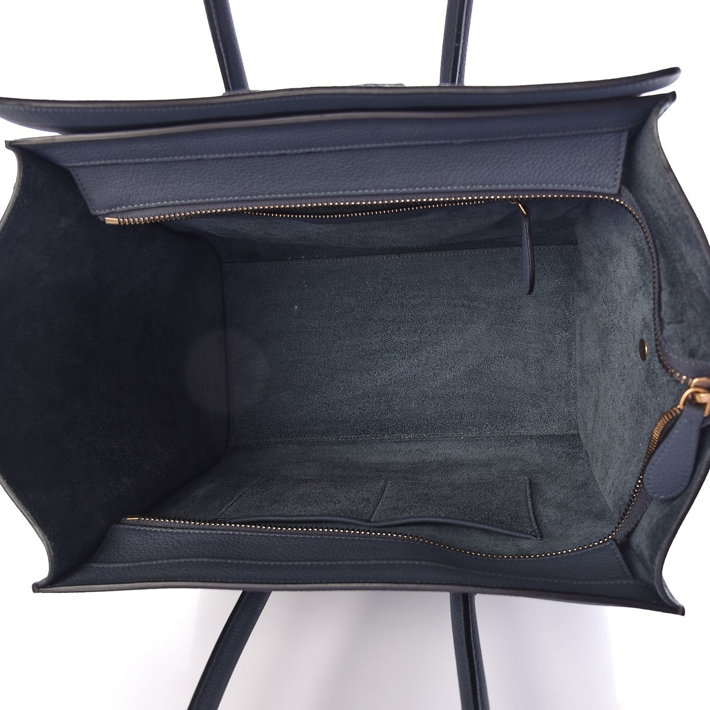 Drummed Calfskin Mini Luggage Slate
