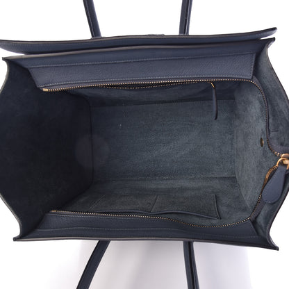 Celine Drummed Calfskin Mini Luggage Slate 5 of 12