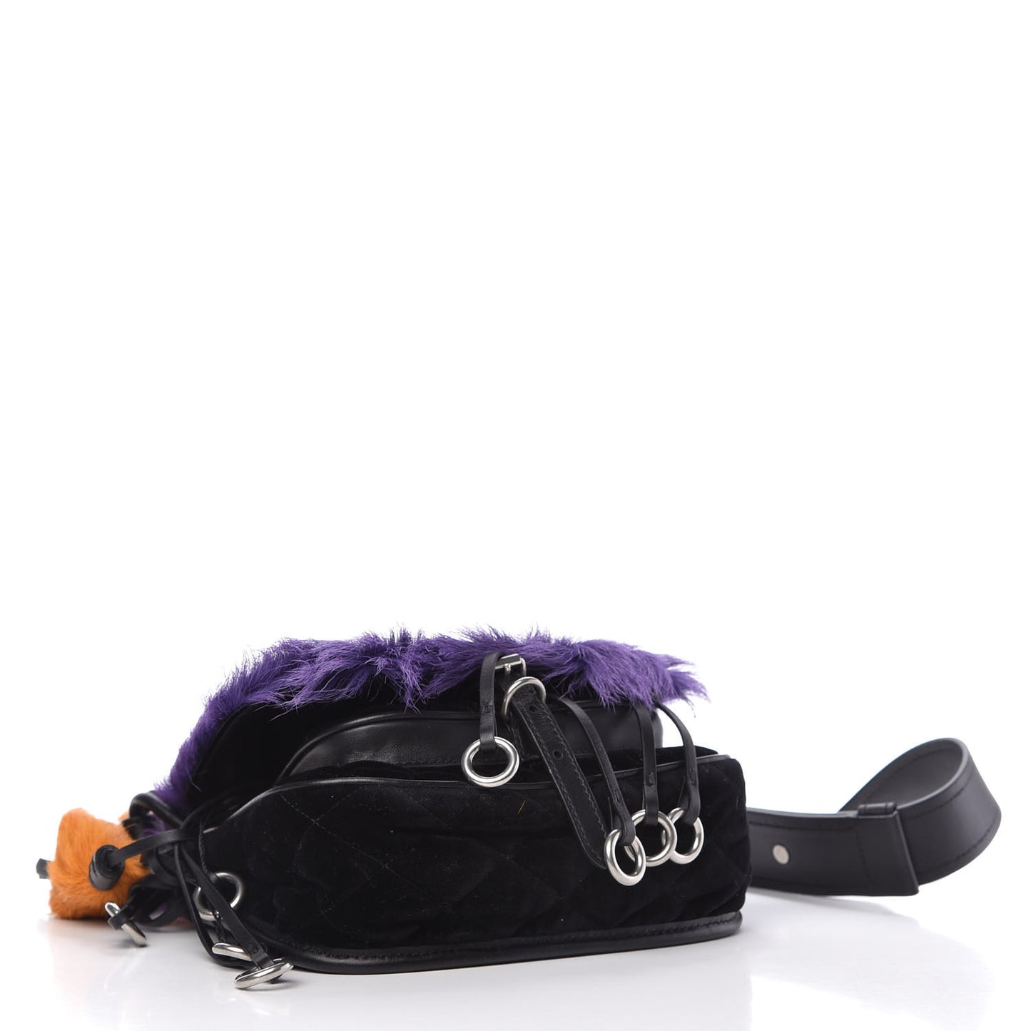 Calf Hair Velluto Corsaire Antic Crossbody Bag Giacinto Black