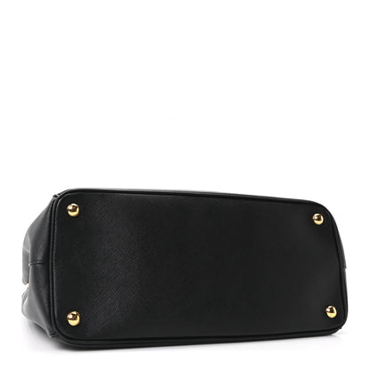Prada Saffiano Lux Large Galleria Double Zip Tote Black 4 of 10