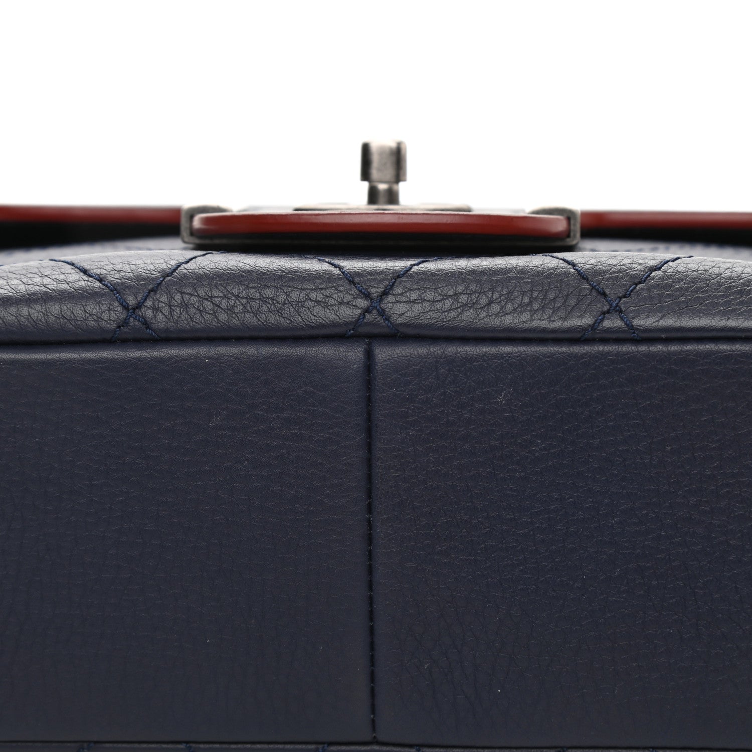 Chanel Grained Calfskin Archi Chic Flap Navy 12 of 12