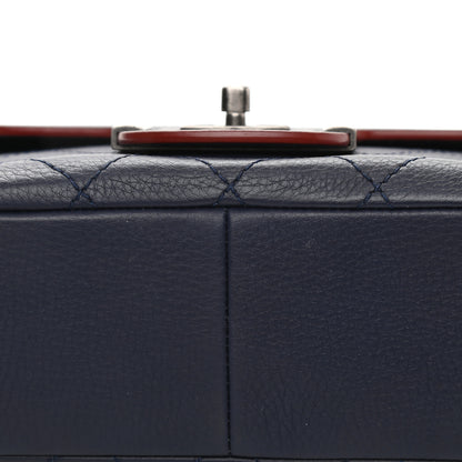 Chanel Grained Calfskin Archi Chic Flap Navy 12 of 12