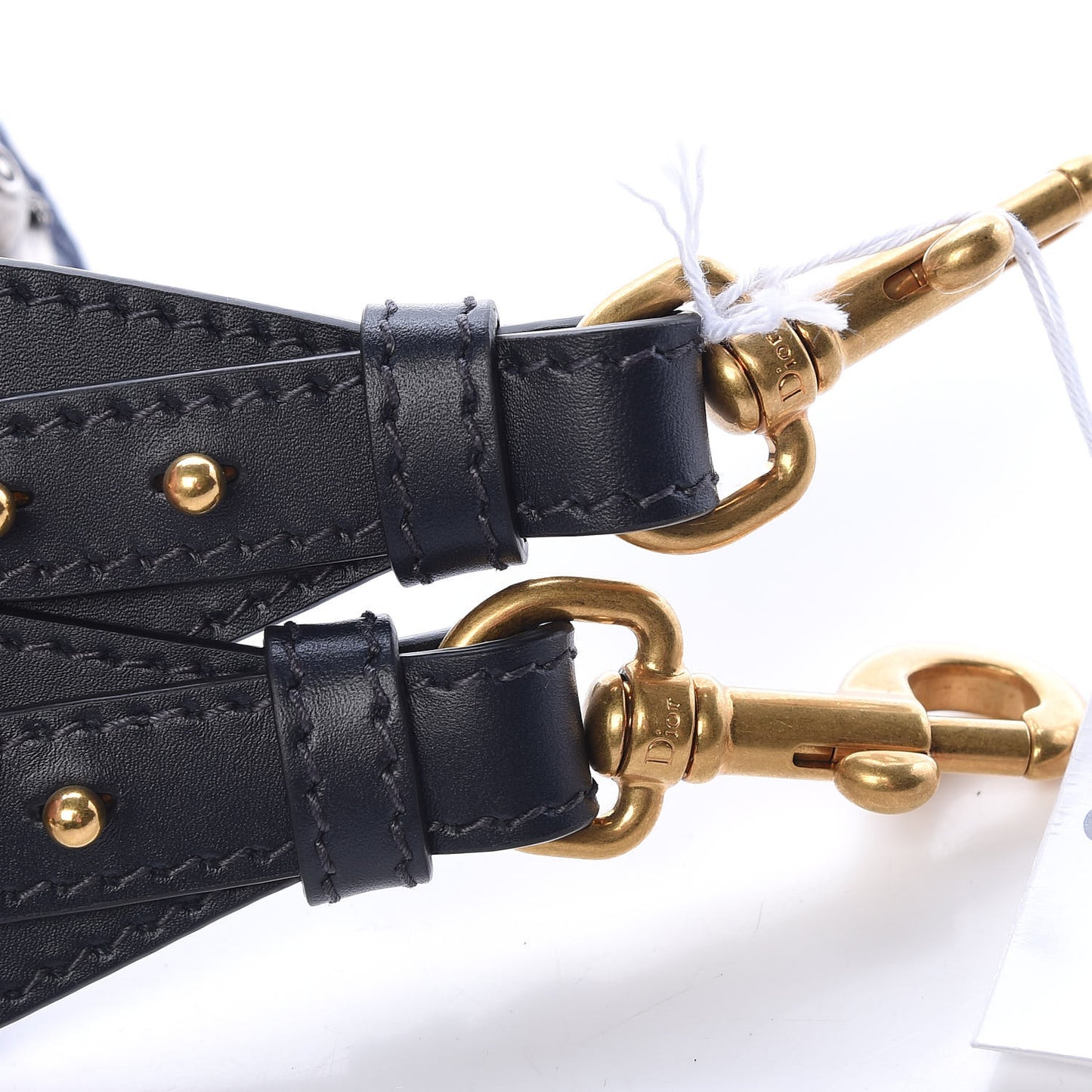 Oblique Studded Shoulder Strap Blue