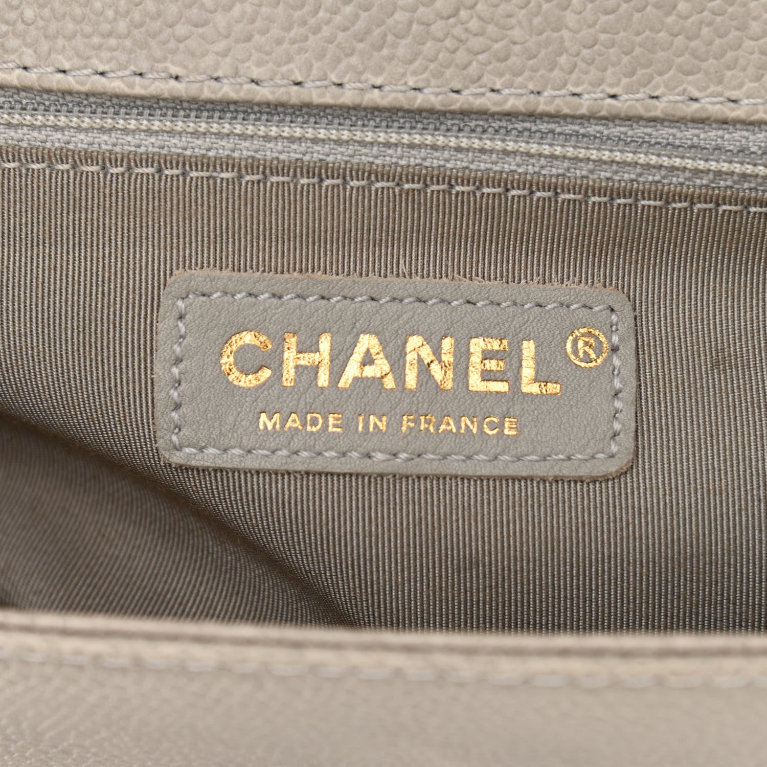 Chanel Caviar Quilted New Medium Boy Flap Grey 7 of 11