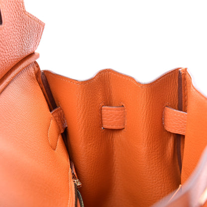 Hermes Togo Birkin 35 Orange 11 of 36