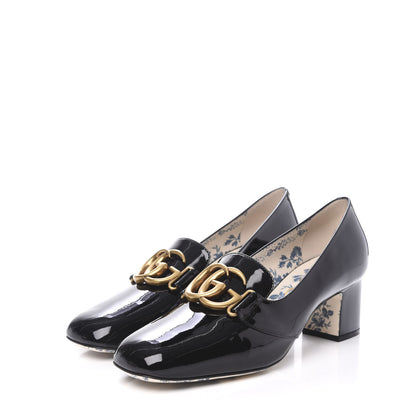 Gucci Vernice GG Victoire 55mm Loafer Pumps 41 Black 3 of 9