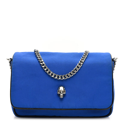 Alexander McQueen Nylon Skull Camera Crossbody Bag Royal Blue 1 of 9