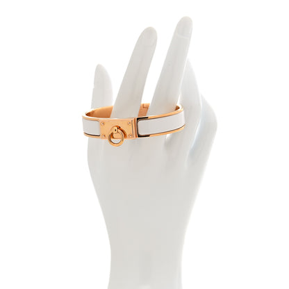 Hermes Enamel Clic Anneau Bracelet PM Craie 2 of 5