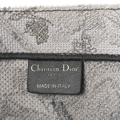 Christian Dior Gradient Canvas Embroidered Large Dioriviera Toile De Jouy Book Tote Grey 6 of 9
