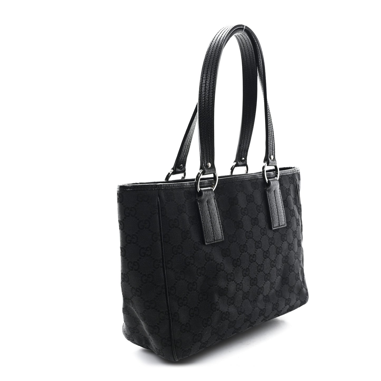 Monogram Medium Tote Black