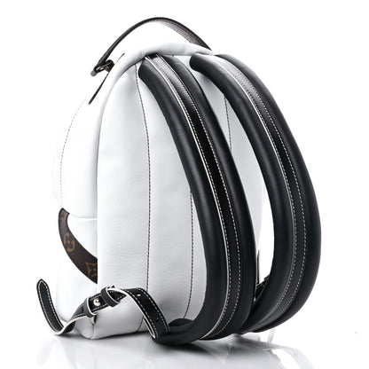 Louis Vuitton Calfskin Monogram LV Airline Palm Springs Backpack PM White 3 of 10