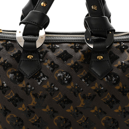 Louis Vuitton Monogram Sequins Eclipse Speedy 28 Black 7 of 10