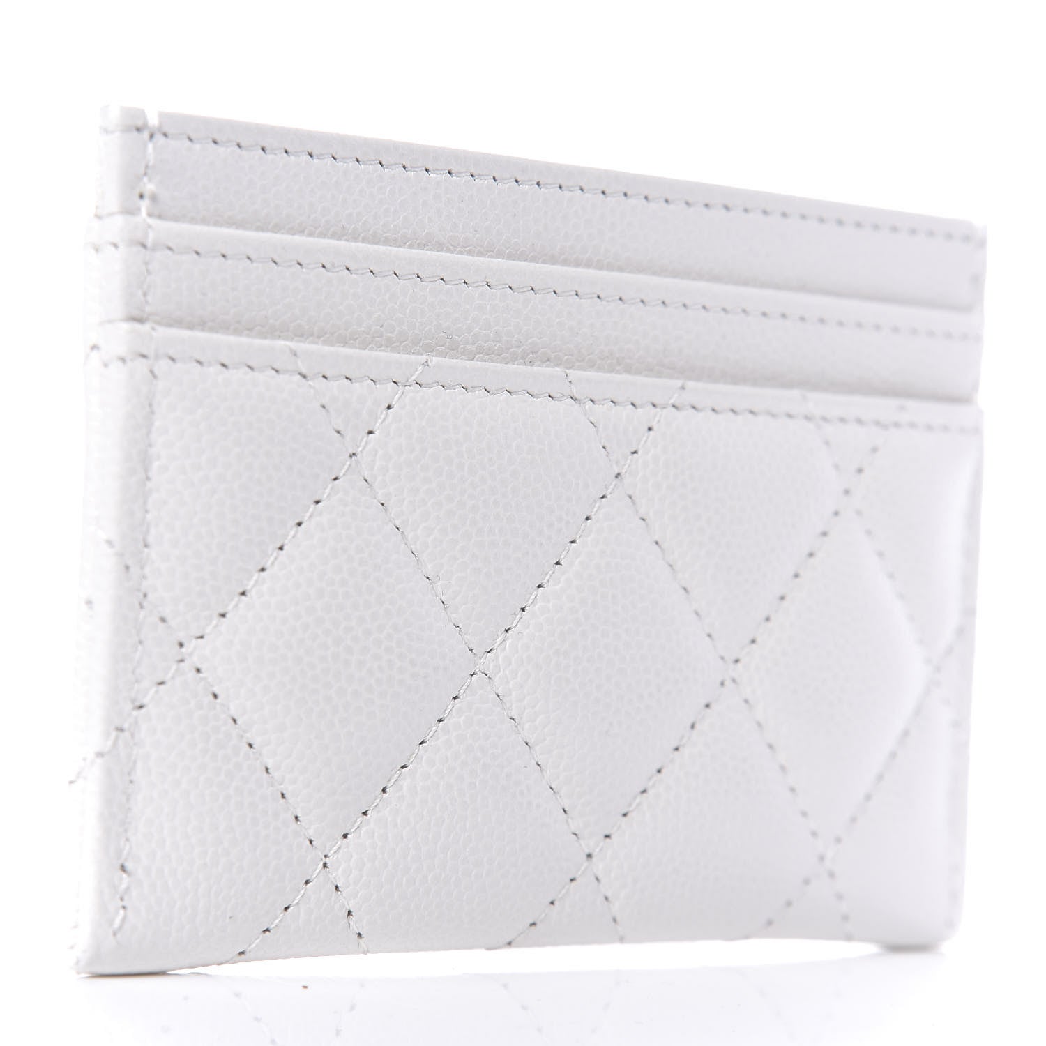 Chanel Caviar Quilted My Everything Card Holder White Black 3 of 9