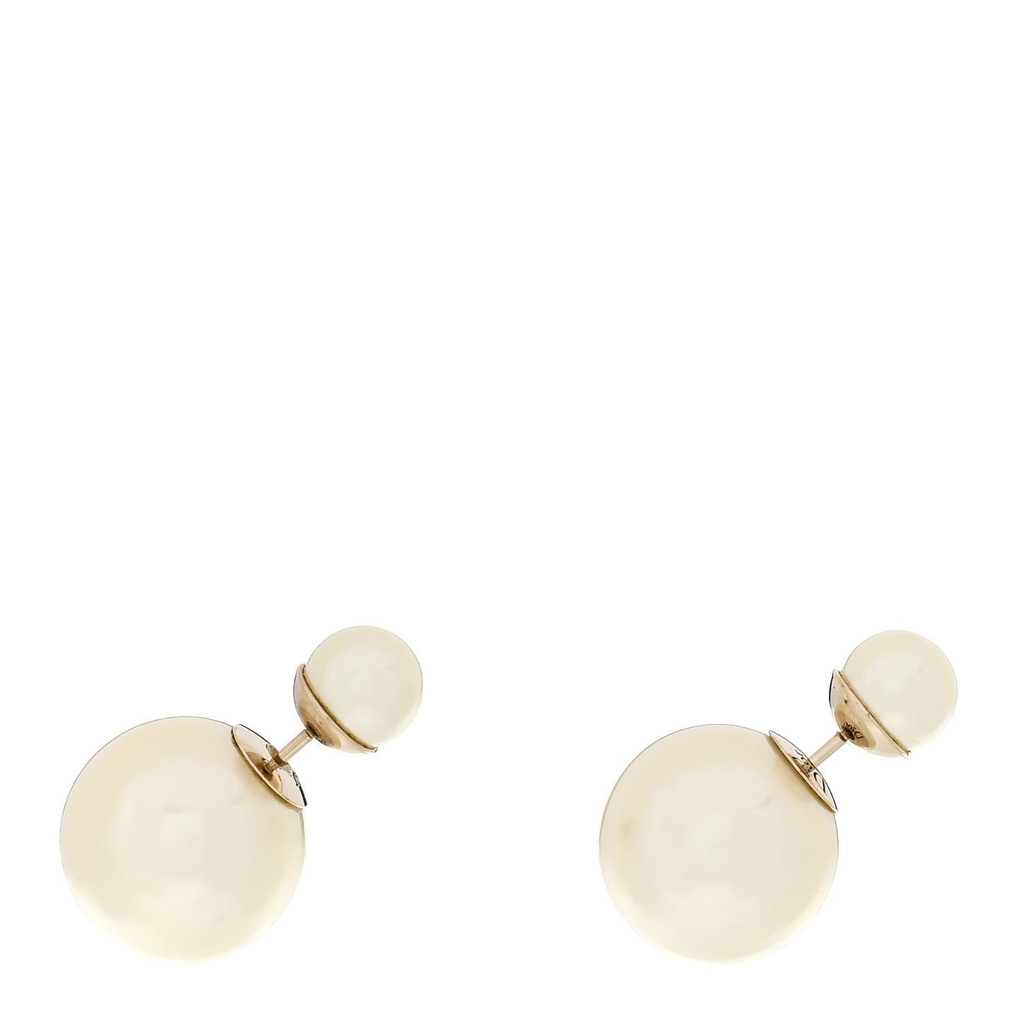 Pearl Mise En Dior Tribal Earrings Gold