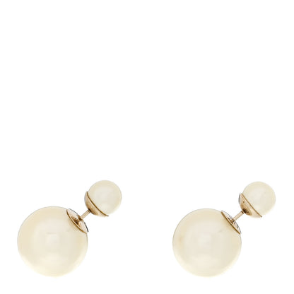 Christian Dior Pearl Mise En Dior Tribal Earrings Gold 1 of 5