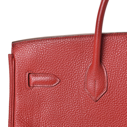 Hermes Togo Birkin 35 Rouge Casaque 8 of 42