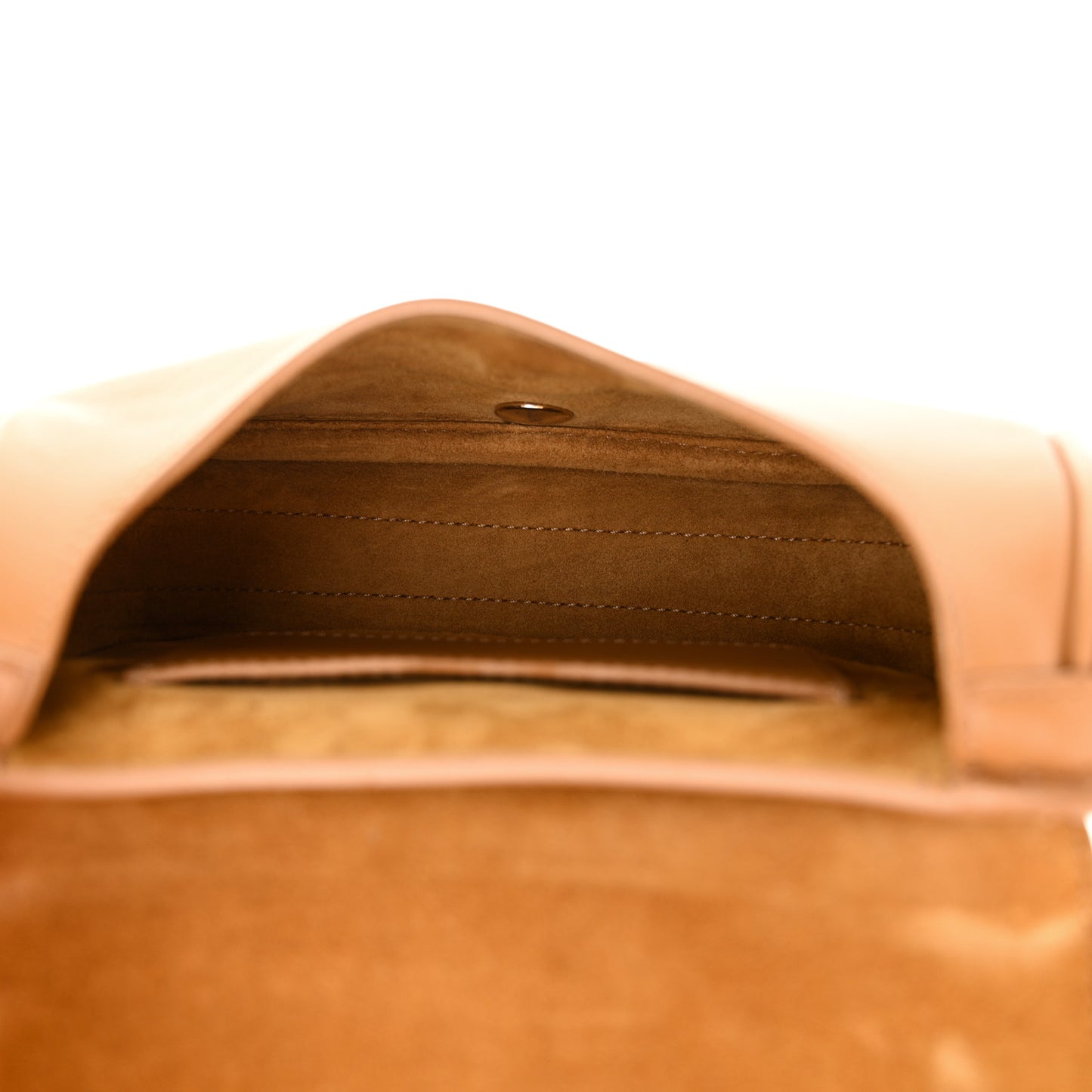 Box Calfskin Small Bobby Flap Camel
