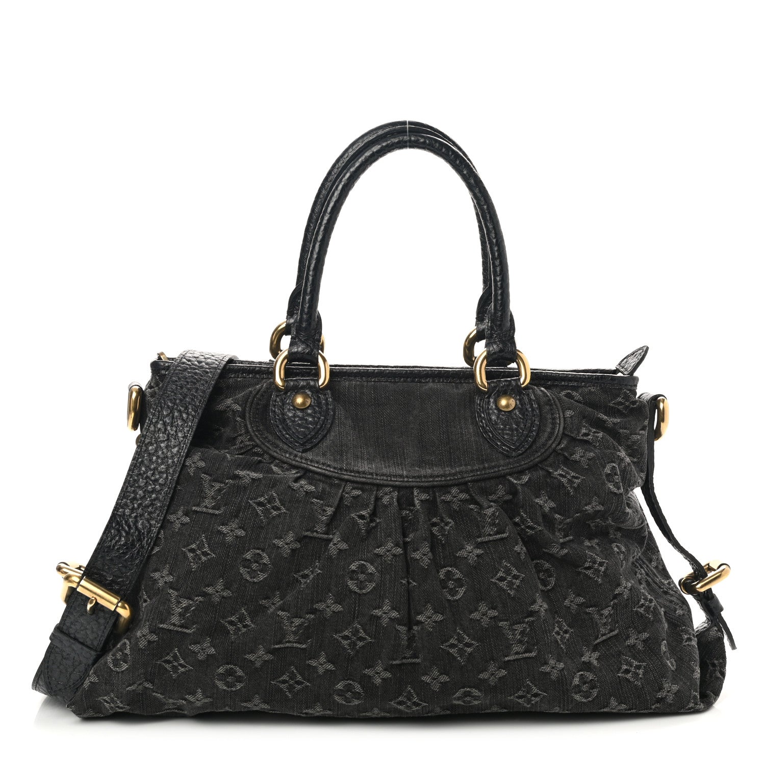 Louis Vuitton Denim Neo Cabby MM Black 1 of 13