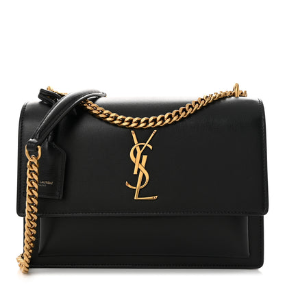 Saint Laurent Calfskin Medium Monogram Sunset Black 1 of 11