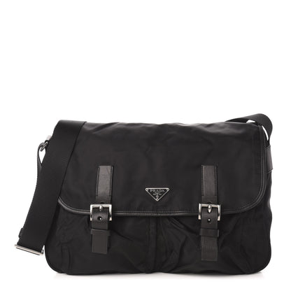 Prada Nylon Vela Messenger Bag Black 1 of 10
