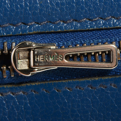 Hermes Chevre Mysore Bearn Wallet Brighton Bleu 7 of 9