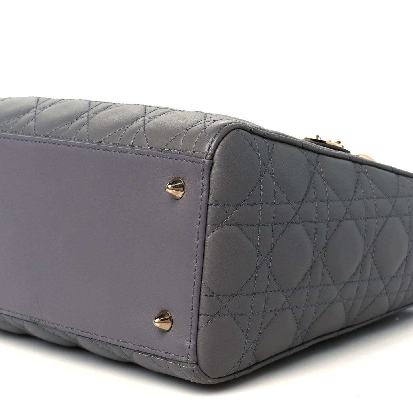 Lambskin Cannage Medium Lady Dior Grey