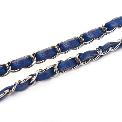 Chanel Caviar Quilted Jumbo Easy Flap Blue 33 of 35