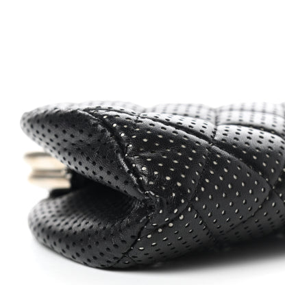 Chanel Lambskin Perforated Timeless Clutch Black 9 of 10