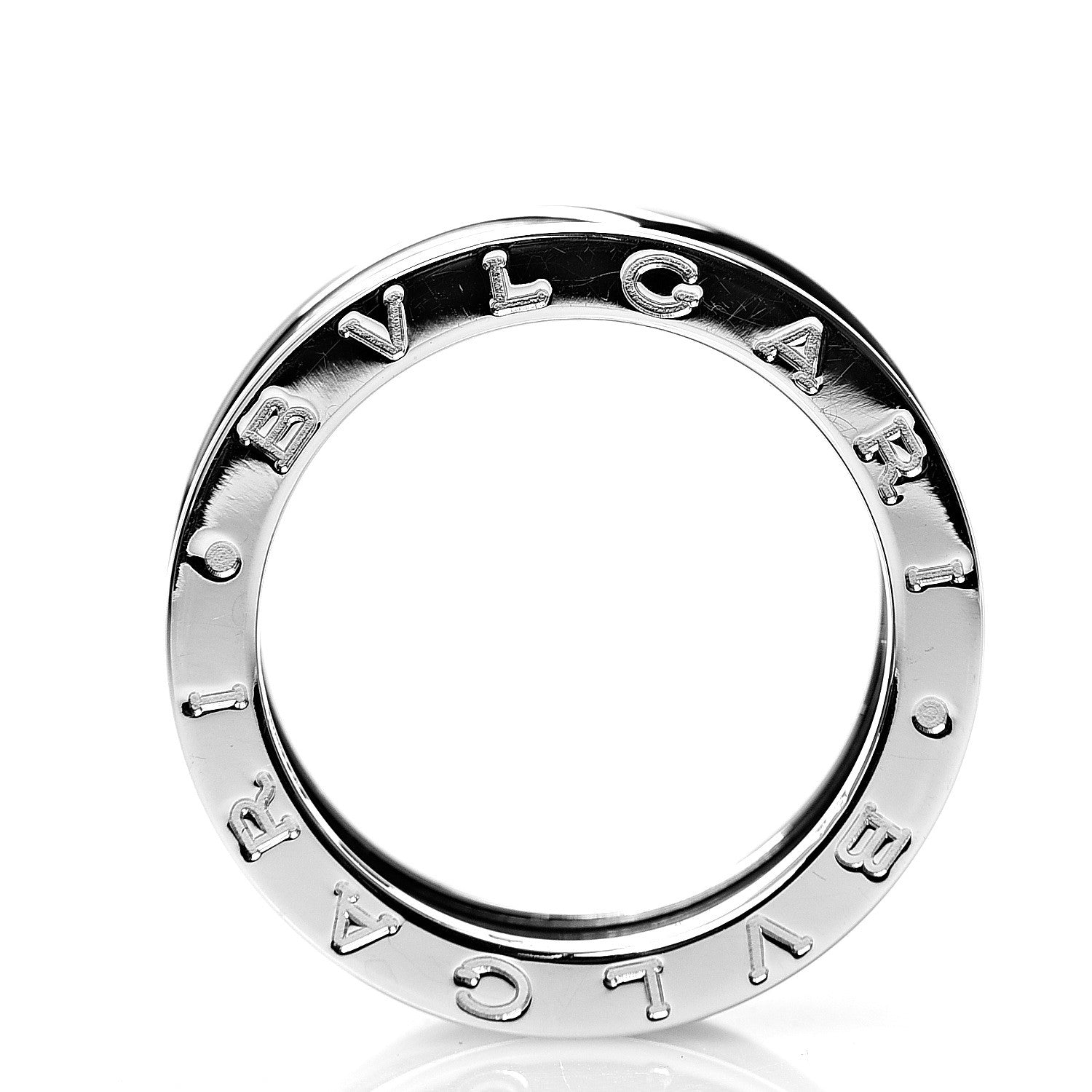 Bulgari 18K White Gold B.Zero1 Two-Band Ring 52 6 5 of 5