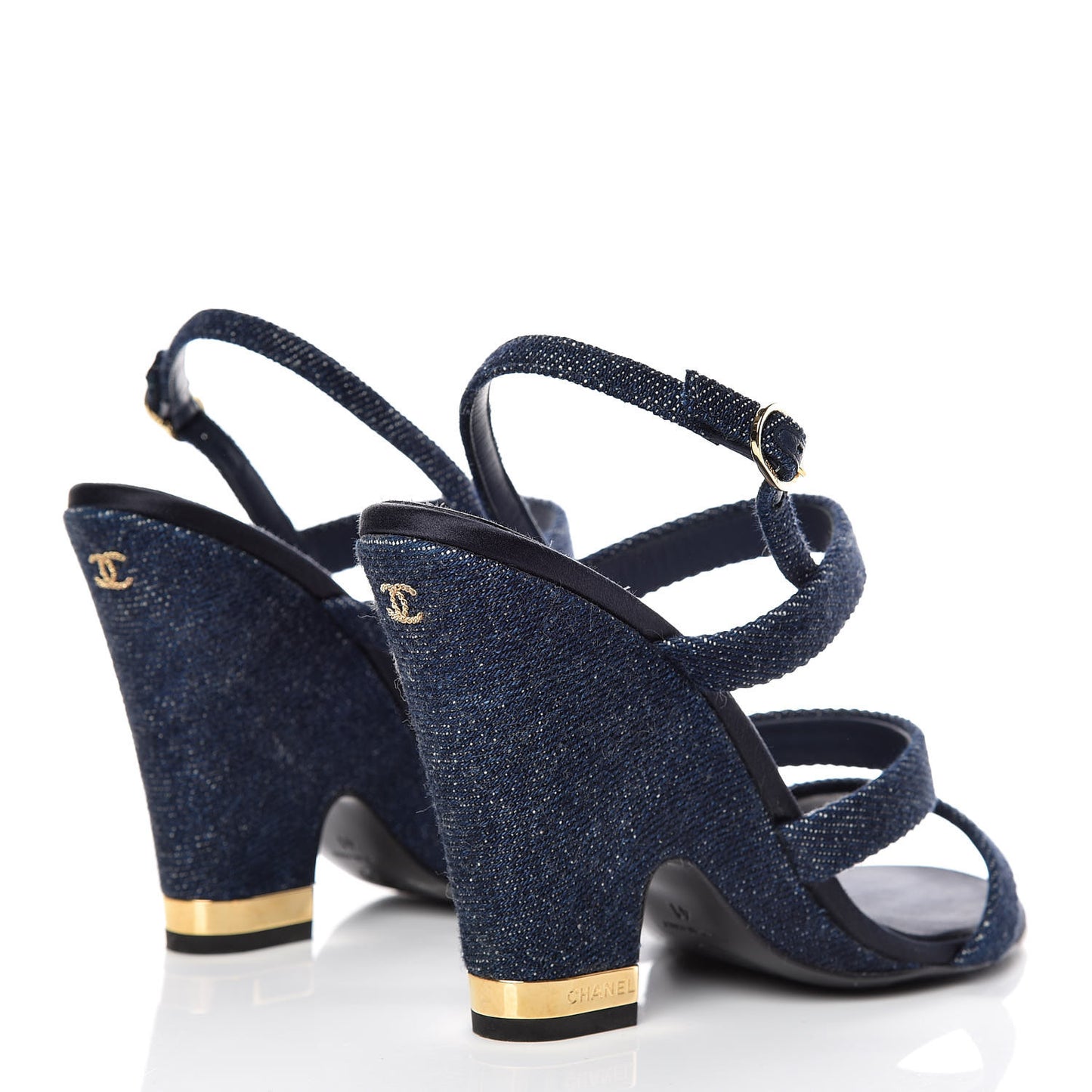 Denim Sandals 41 Dark Blue