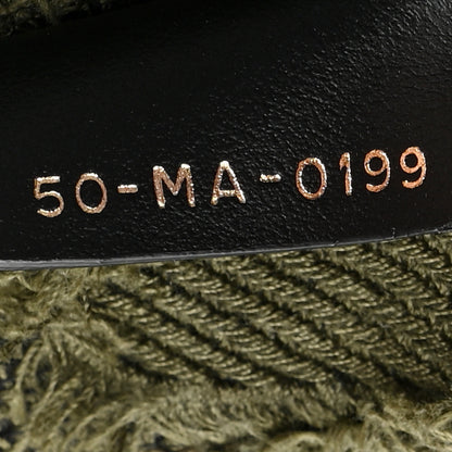 Christian Dior Canvas Embroidered Camouflage Book Tote Green 7 of 9